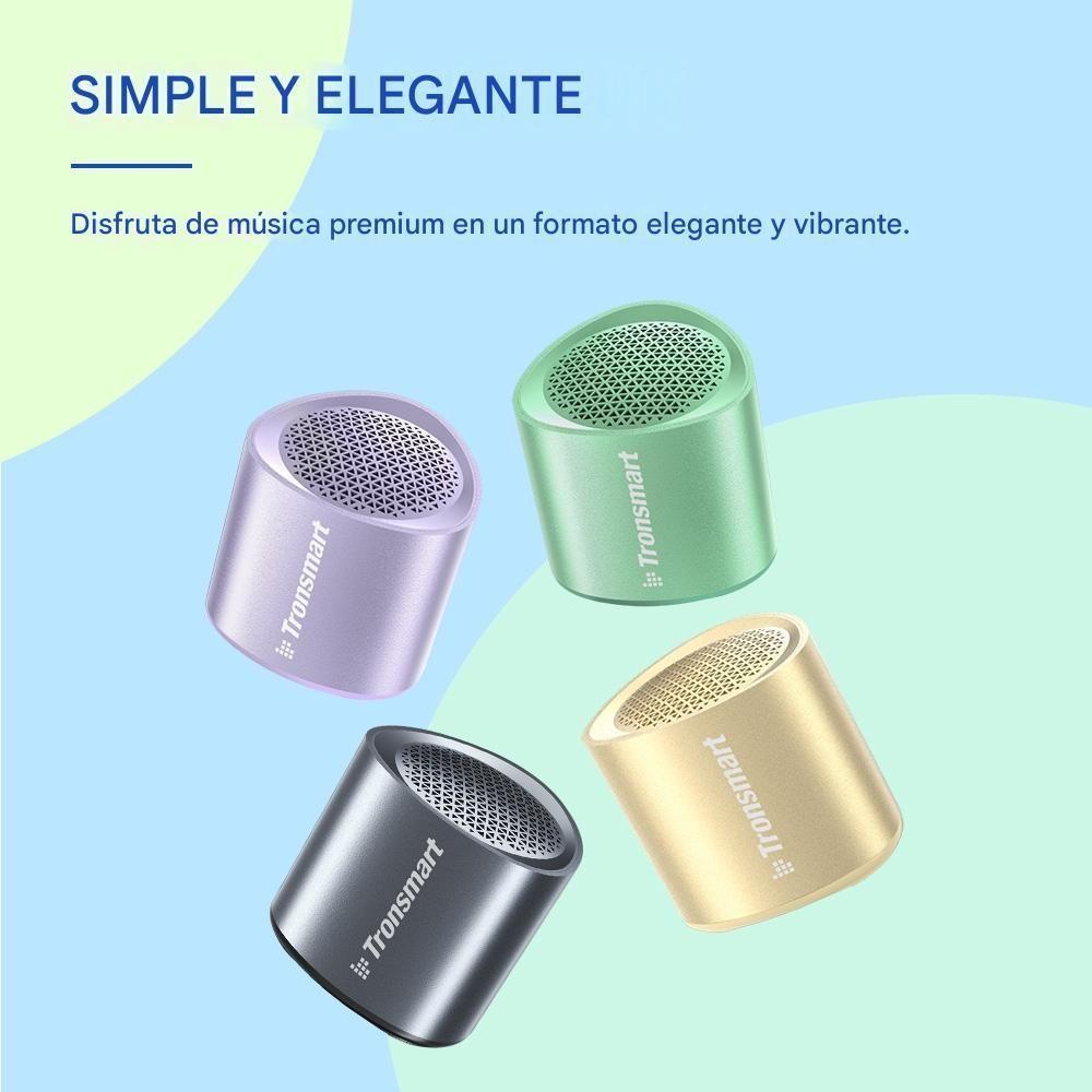 Set 2 Altavoz Bluetooth portátil recargable metálico 5 W IPX7 Tronsmart Nimo-7
