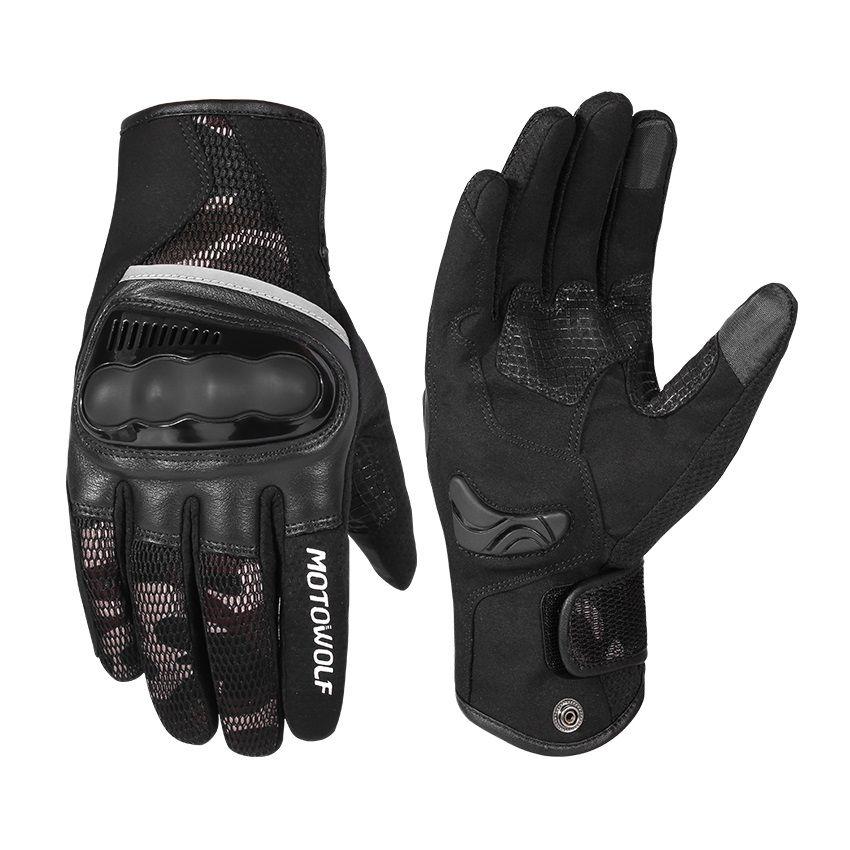 Guantes para motociclismo Camuflaje Motowolf 0310-0