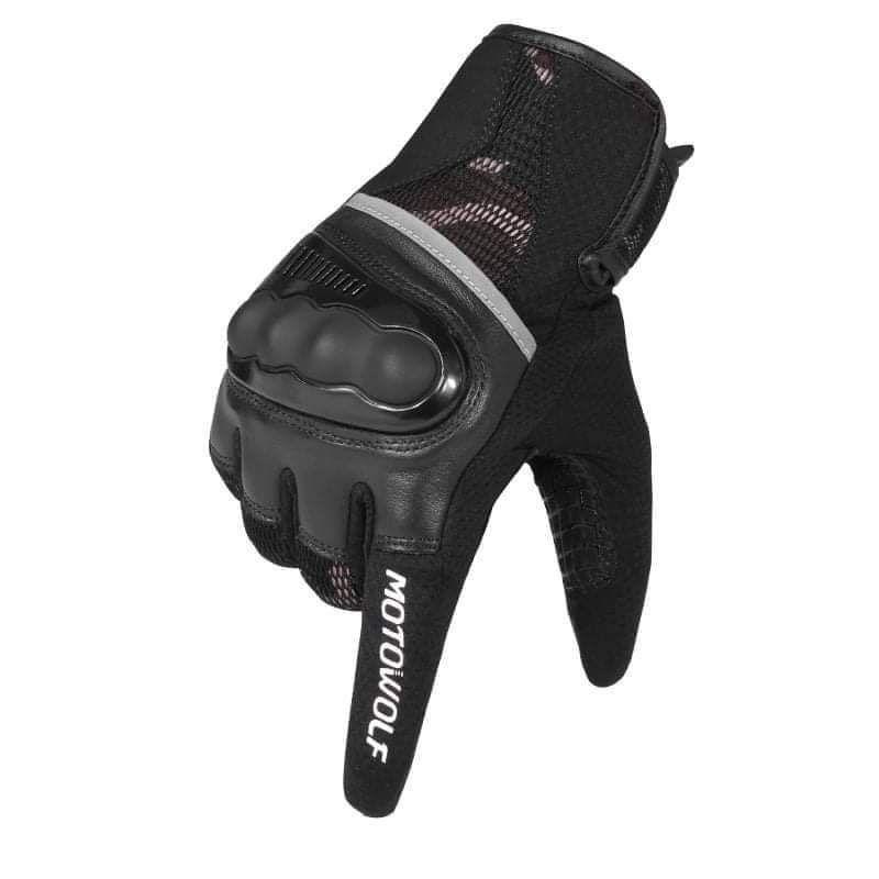Guantes para motociclismo Camuflaje Motowolf 0310-1