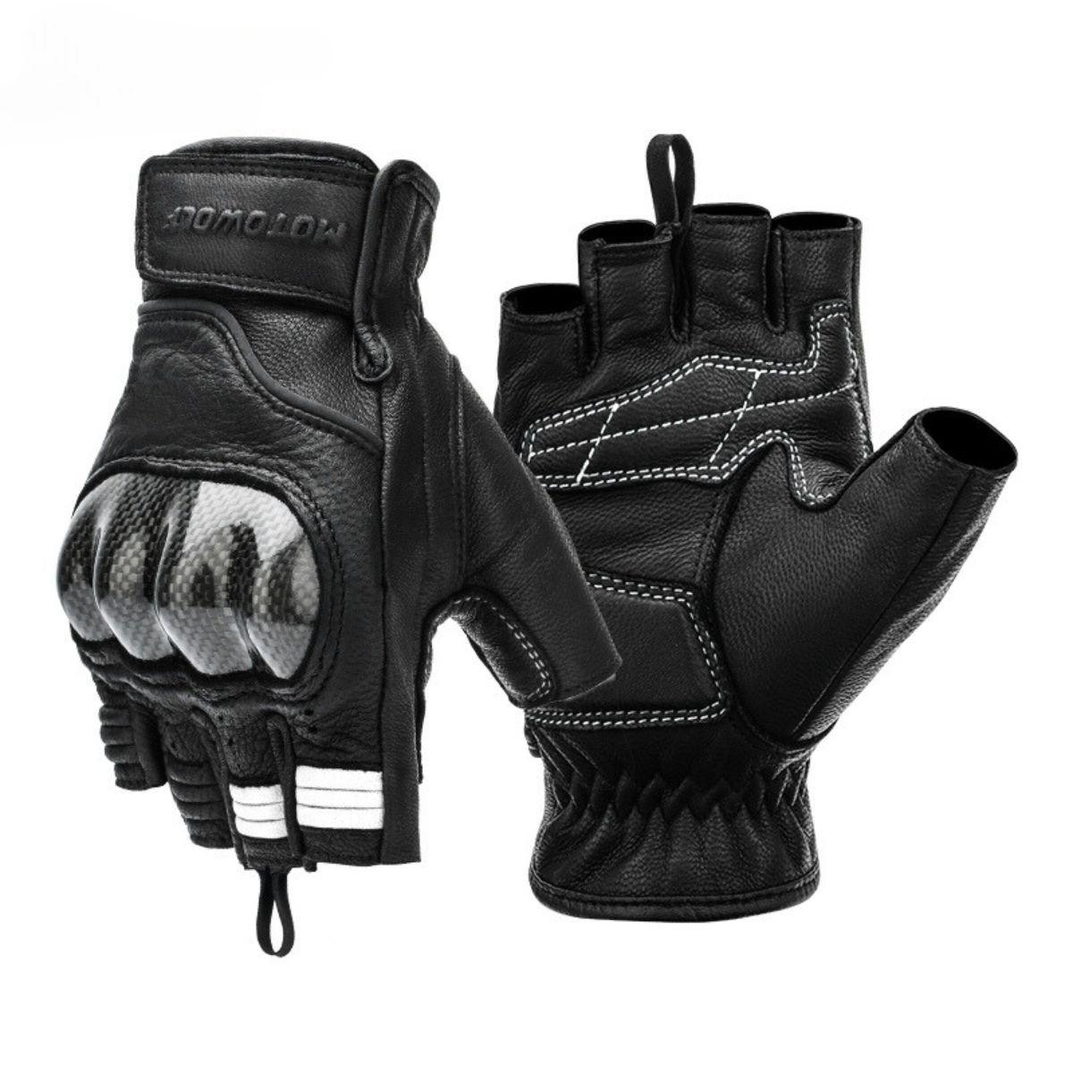 Guantes medio dedo para moto Motowolf 0334-2