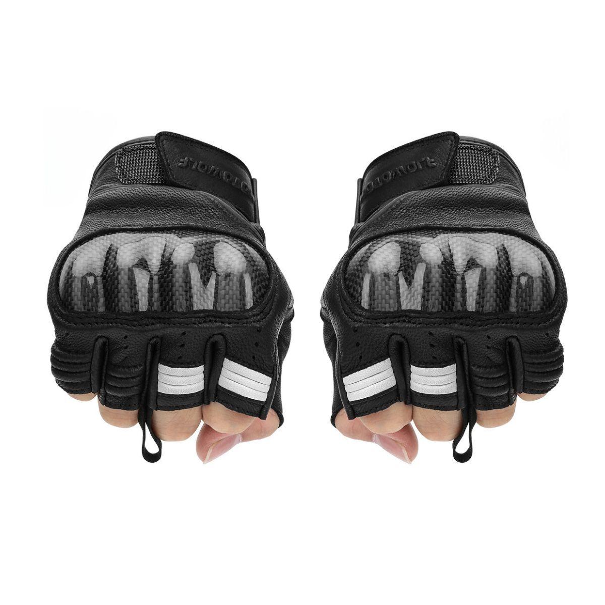 Guantes medio dedo para moto Motowolf 0334-3