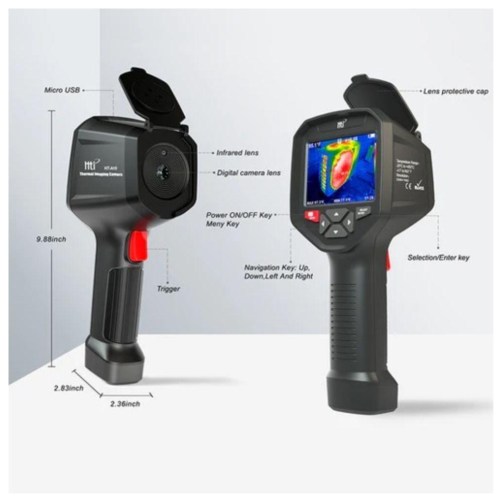 Camara Termografica Profesional Recagarble Hti HT-A10 256X192 con Estuche-3