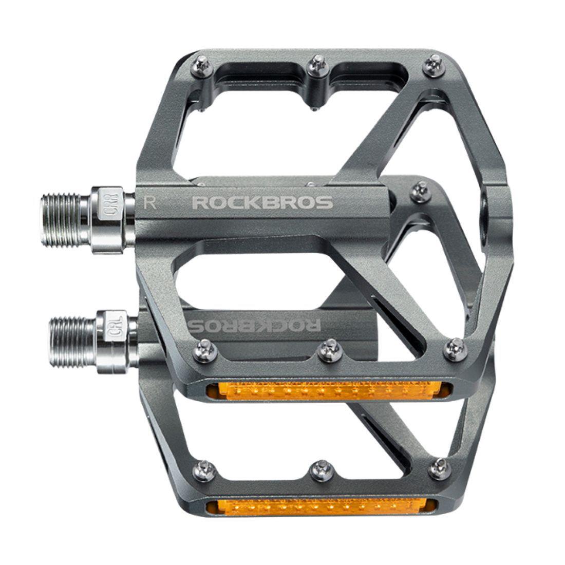Pedales de bicicleta aluminio rockbros K371 - gris-2