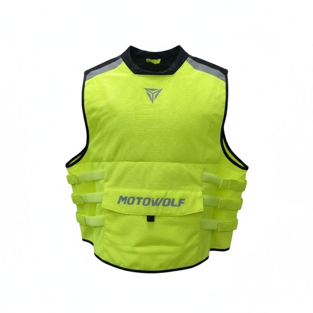 Chaleco Reflectante para motociclismo Oxford 600D Motowolf 0504 Amarillo-1