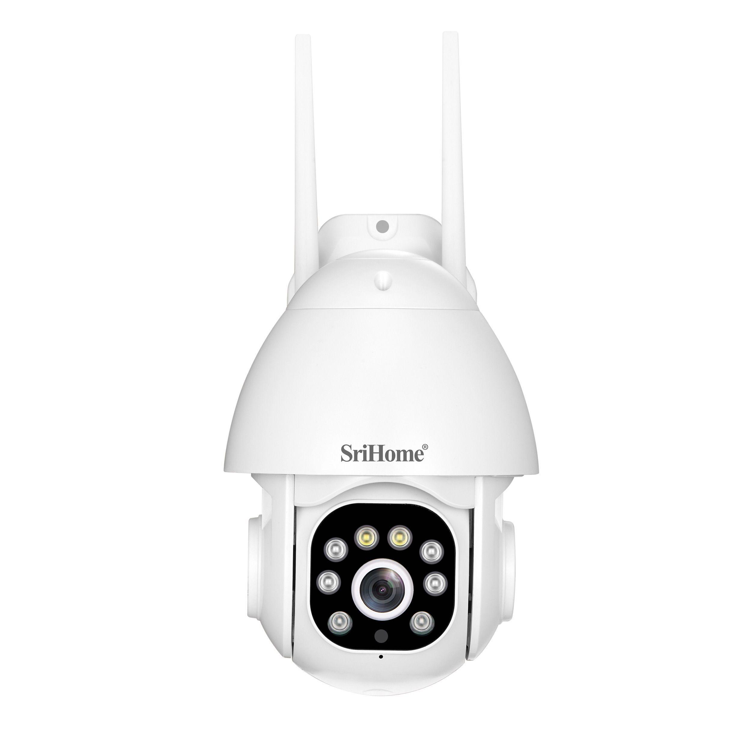 Cámara IP WIFI 3MP 1296P Srihome SH039B Luz LED y Sirena-4