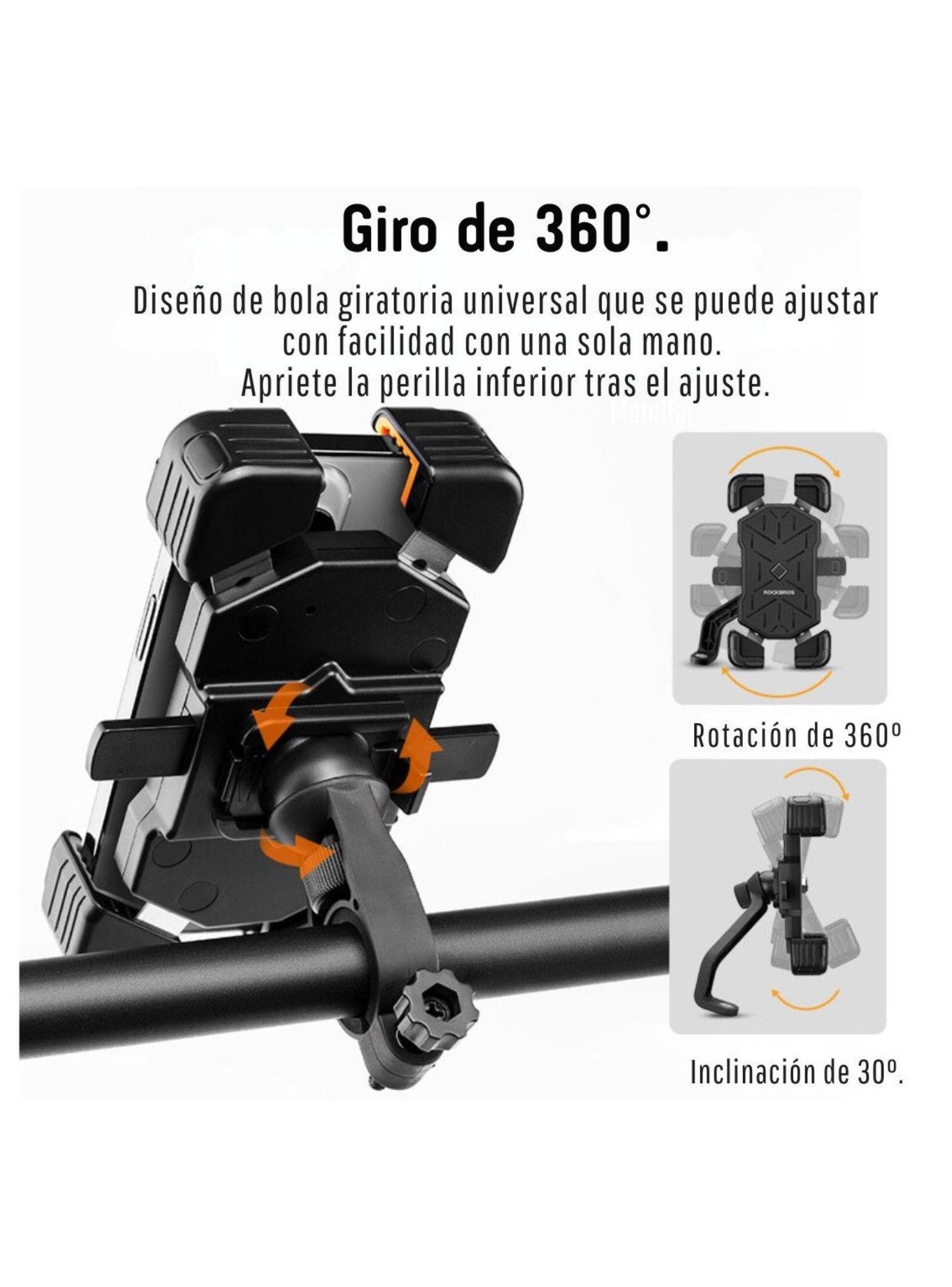 Soporte para celular de manillar extensible Rockbros HW-117-6