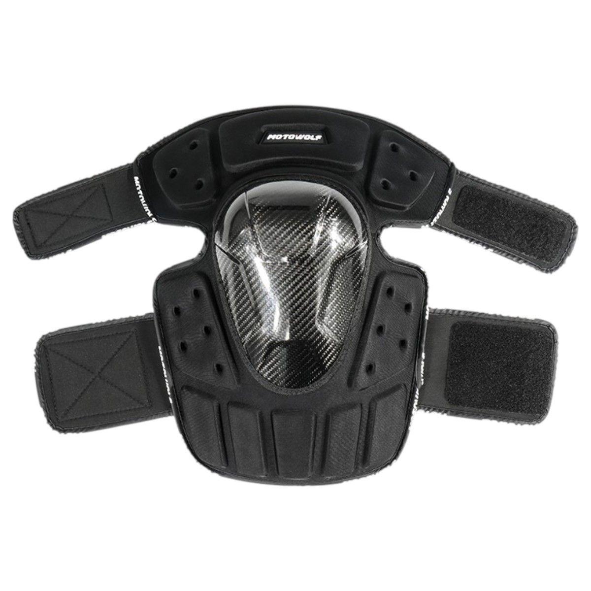 Rodilleras y Coderas Cortas para Moto Fibra de Carbono Motowolf MDL1019-4