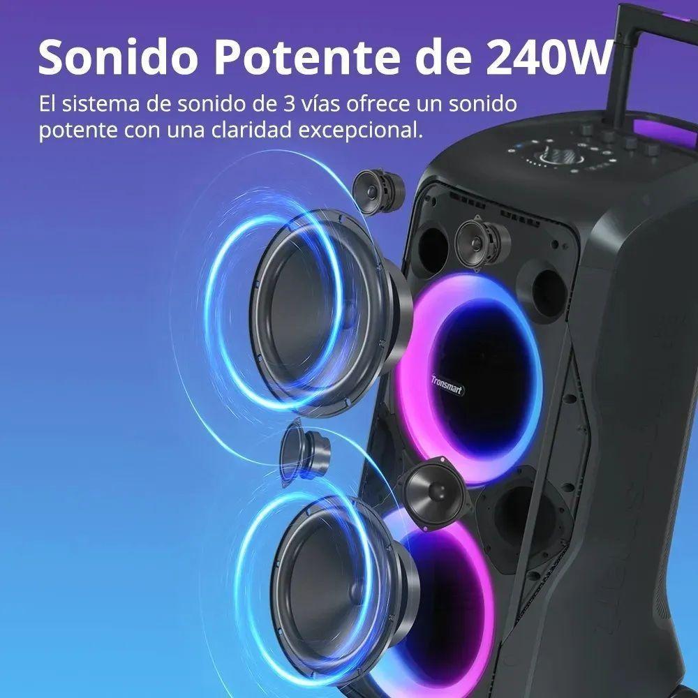 Parlante de fiesta 240 W Bluetooth 5.3  IPX4 20 h RGB Tronsmart Halo 300-5