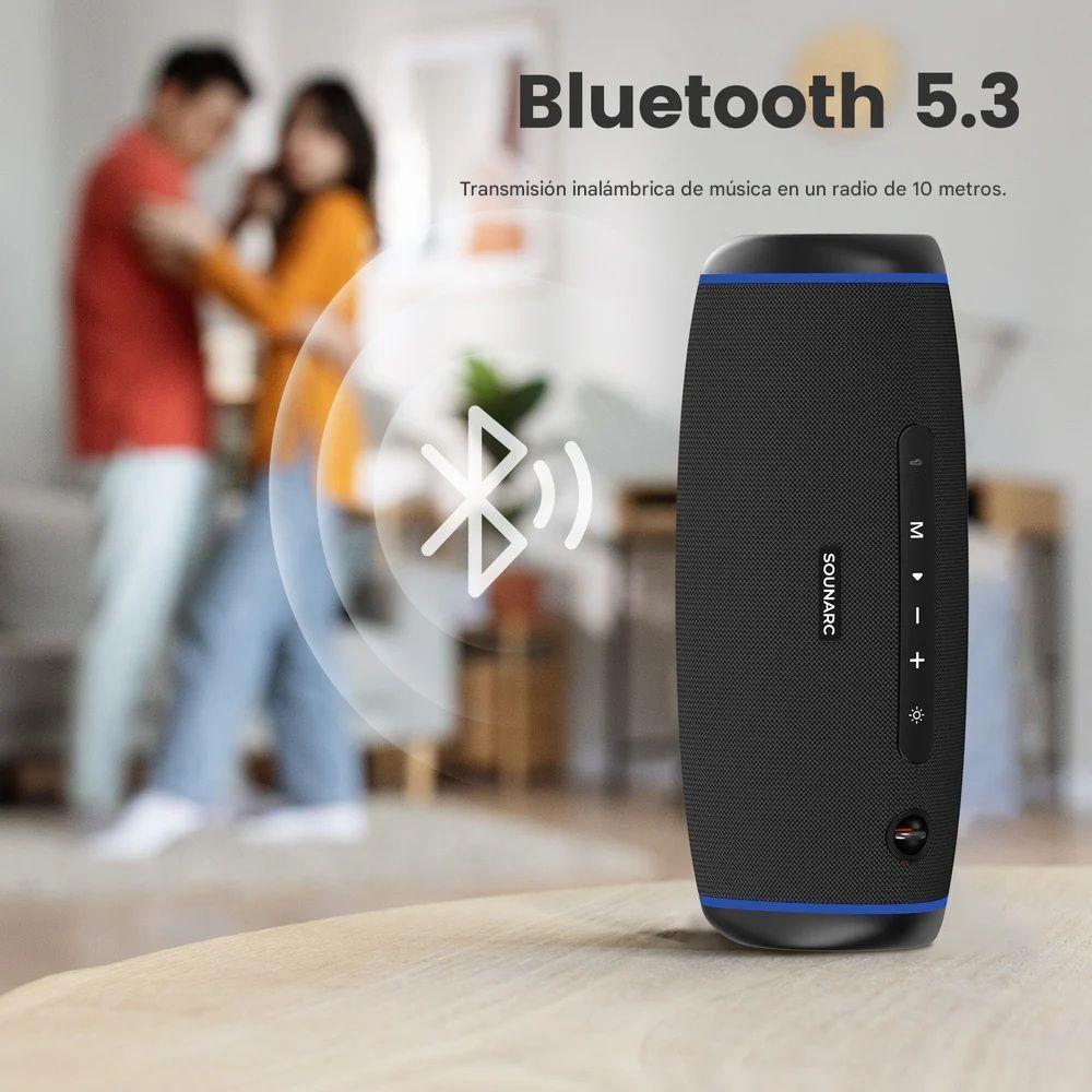 Parlante de exterior Bluetooth 40 W IPX6 Sounarc R1-6