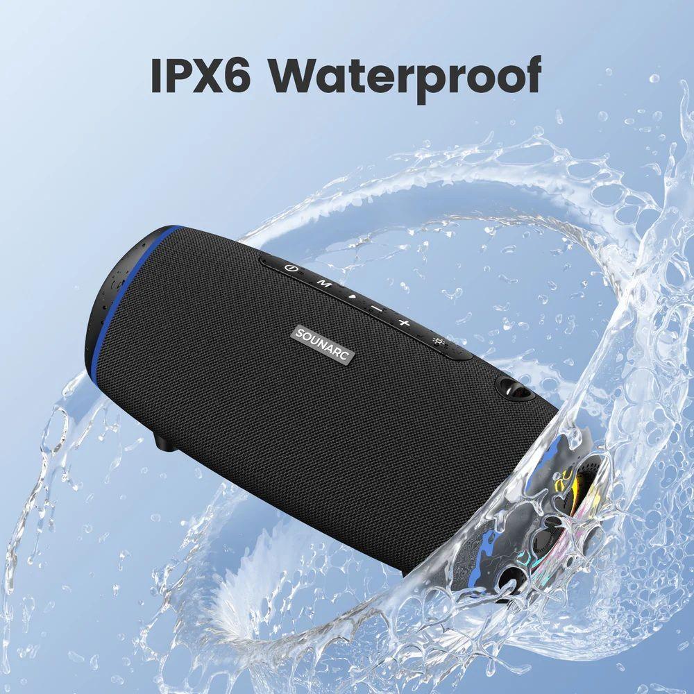 Parlante de exterior Bluetooth 40 W IPX6 Sounarc R1-7
