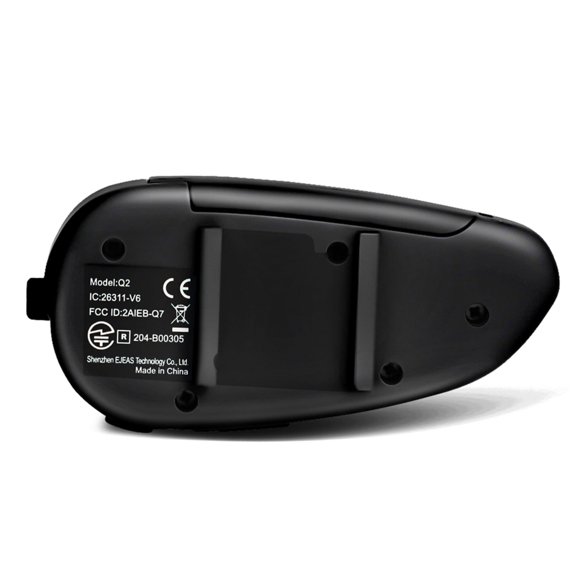 Pack 2 Intercomunicadores y Manos libres Bluetooth Radio FM Ejeas Q2-5