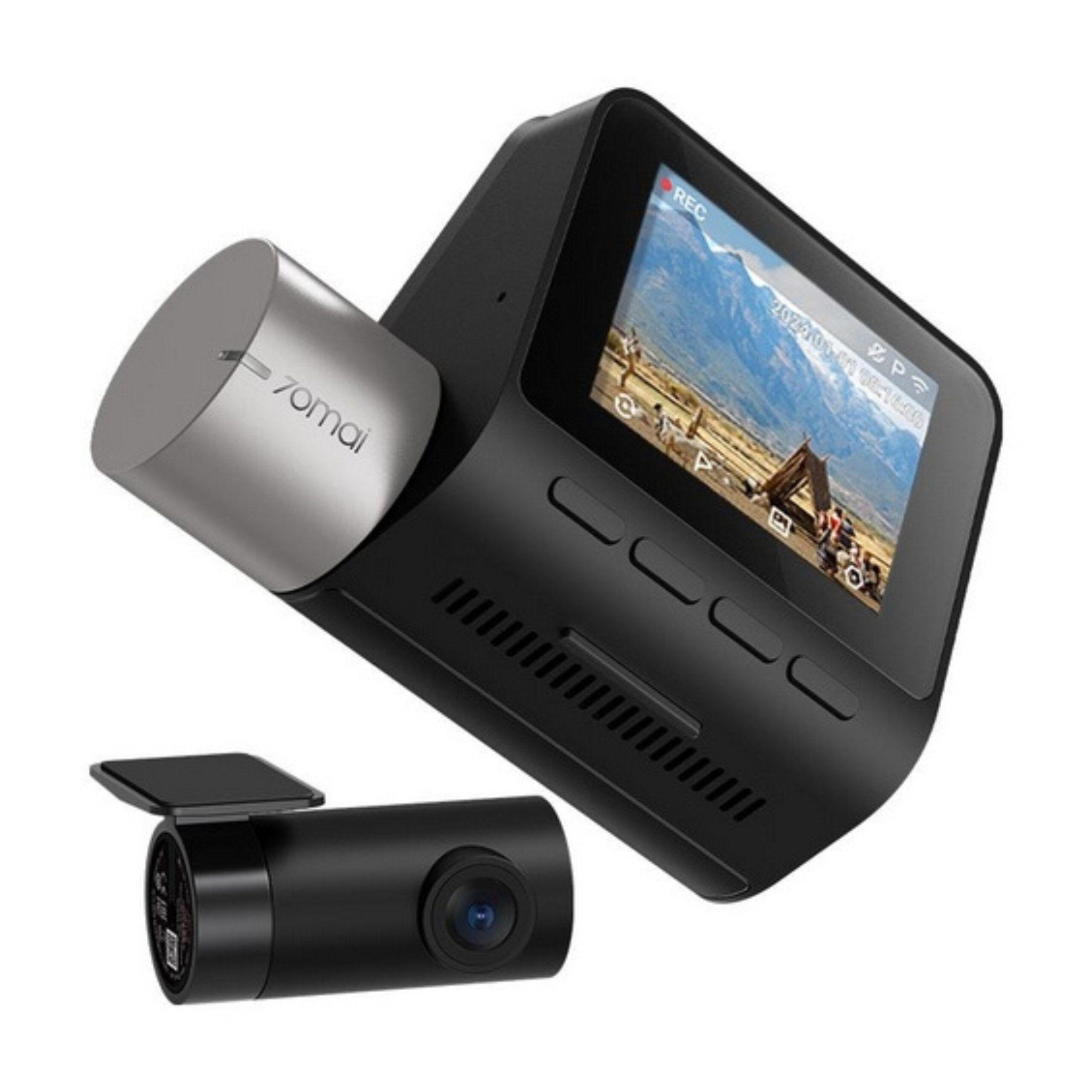 Set Doble cámara para vehículo 2.7 K frontal + Full HD HDR trasera, GPS, ADAS, Wi Fi 70mai A510-1-3