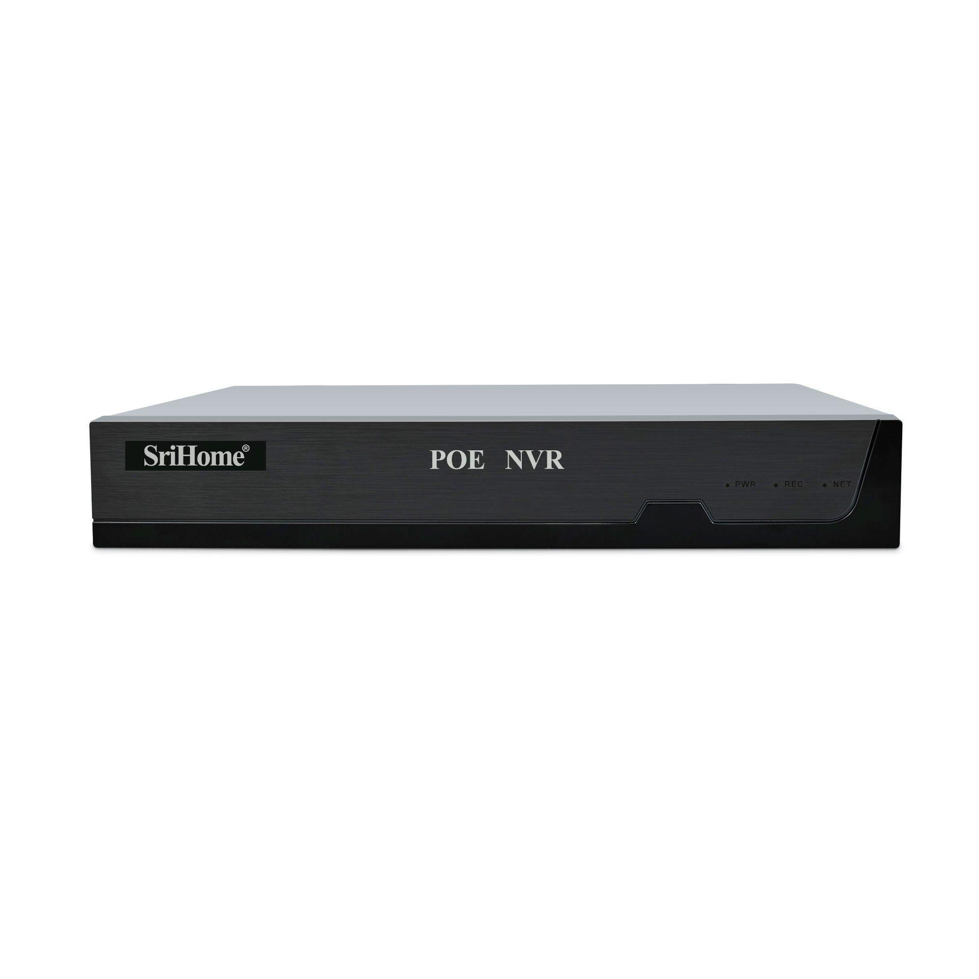 Kit POE NVR NVS005 + 4 cámaras SH037B QHD 4MP 1440P SriHome-3