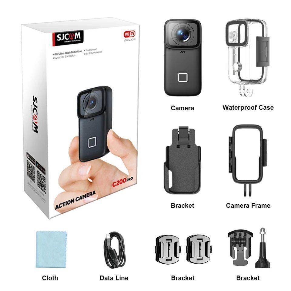 Cámara Deportiva Portable SJCAM C200 PRO 20MP 4K GYRO Wifi IP68 30m-3