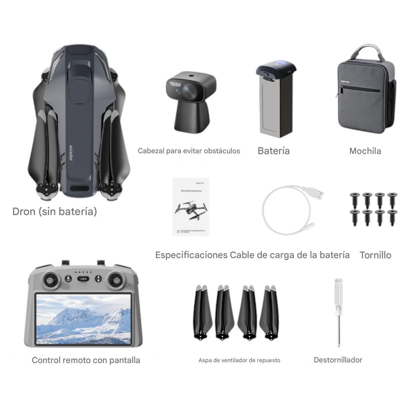 Dron X11 OAS gimbal GPS Wifi 5G 4k 5KM 3600mAh con Pantalla-6