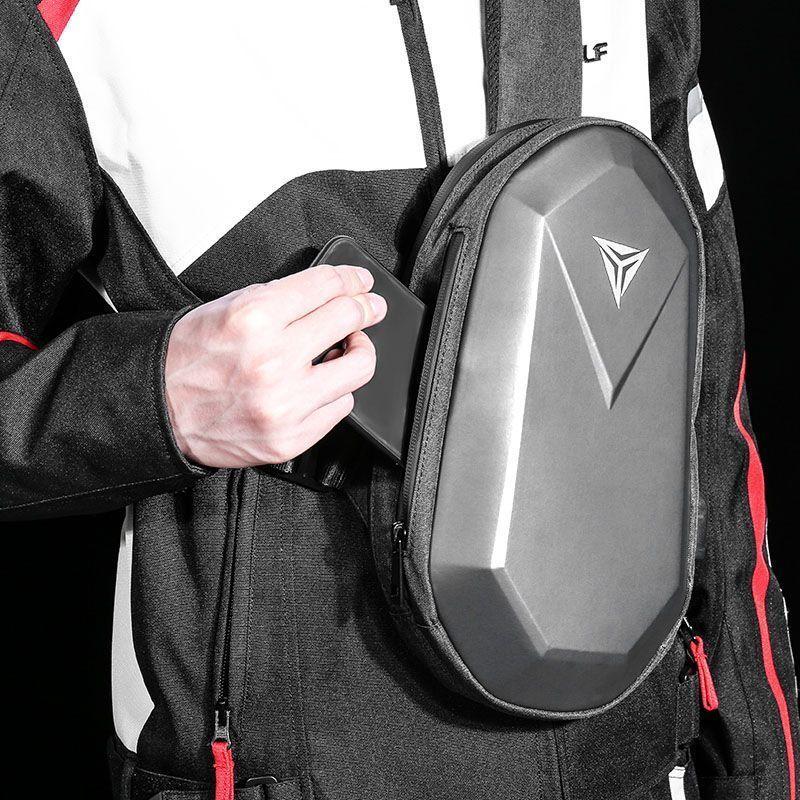 Bolso de hombro MotoWolf 0704 Impermeable - gris-3