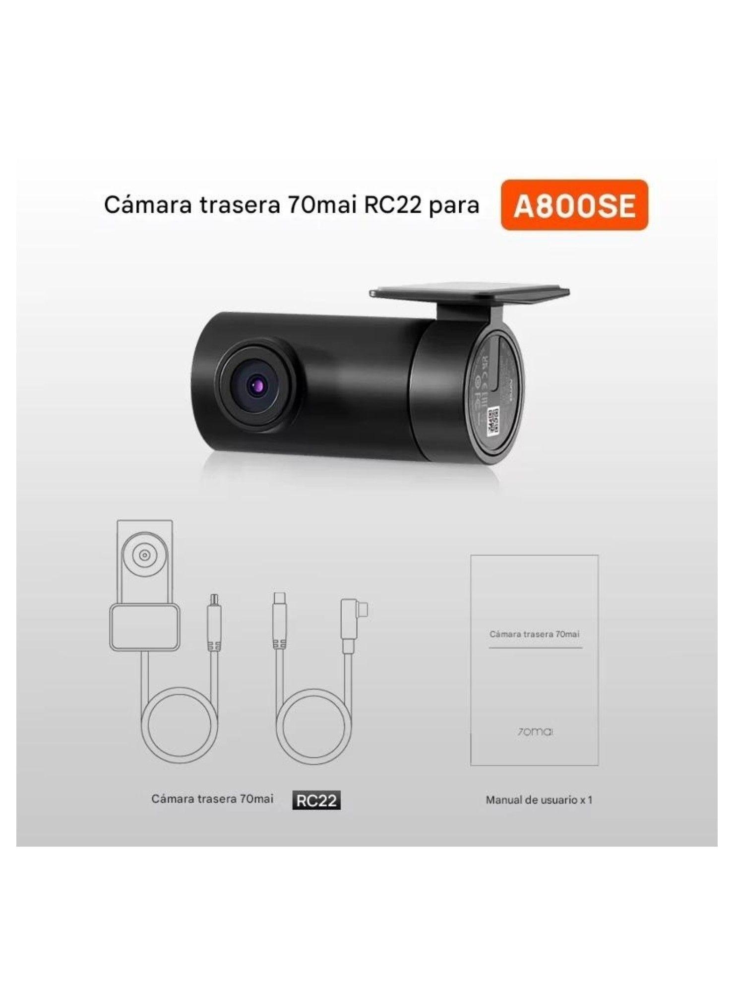 Cámara Trasera Para Vehículos 1080p HDR, 130° Para A800SE 70mai RC22-3