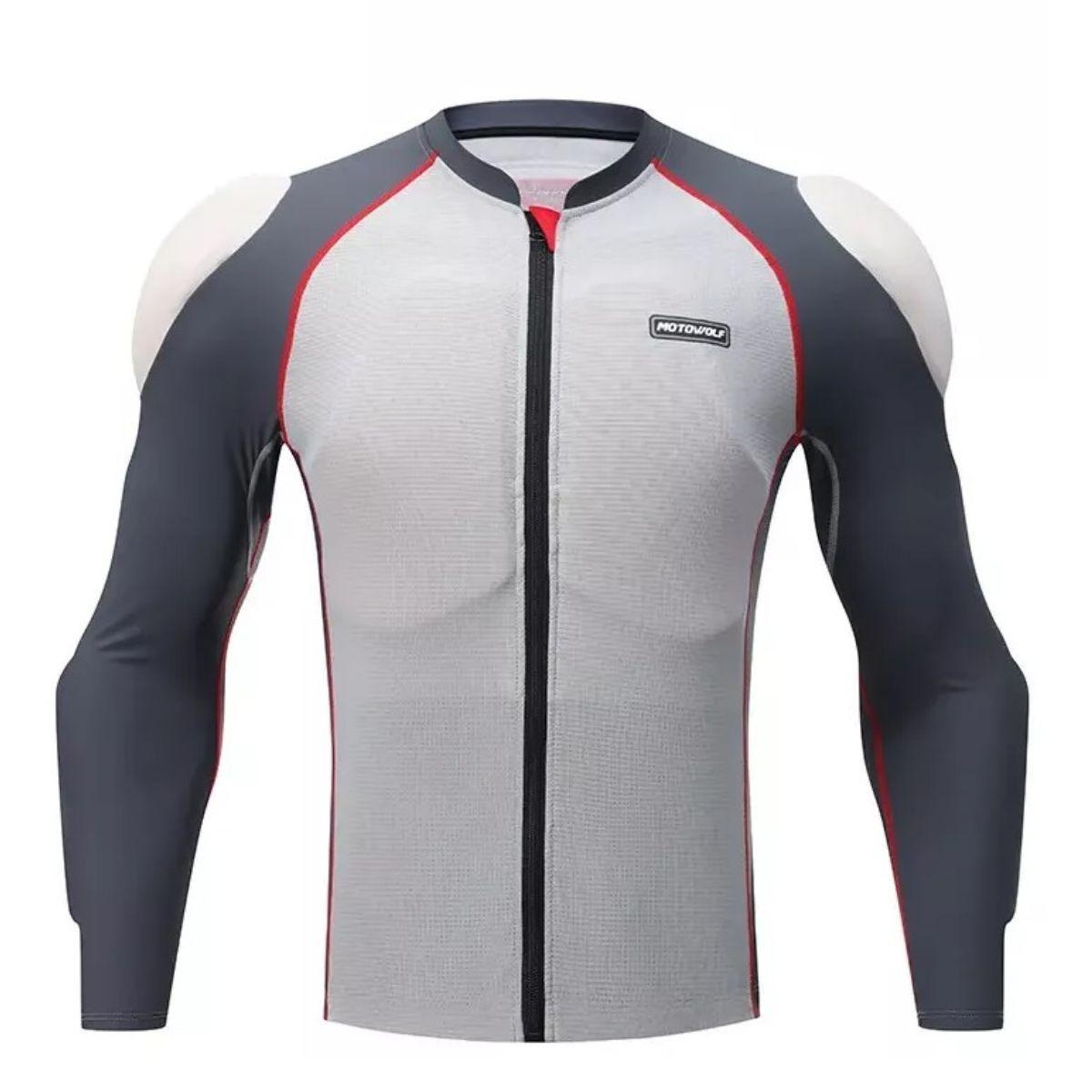 Chaqueta Ajustada Armadura para motociclismo Motowolf 1031-GY-0