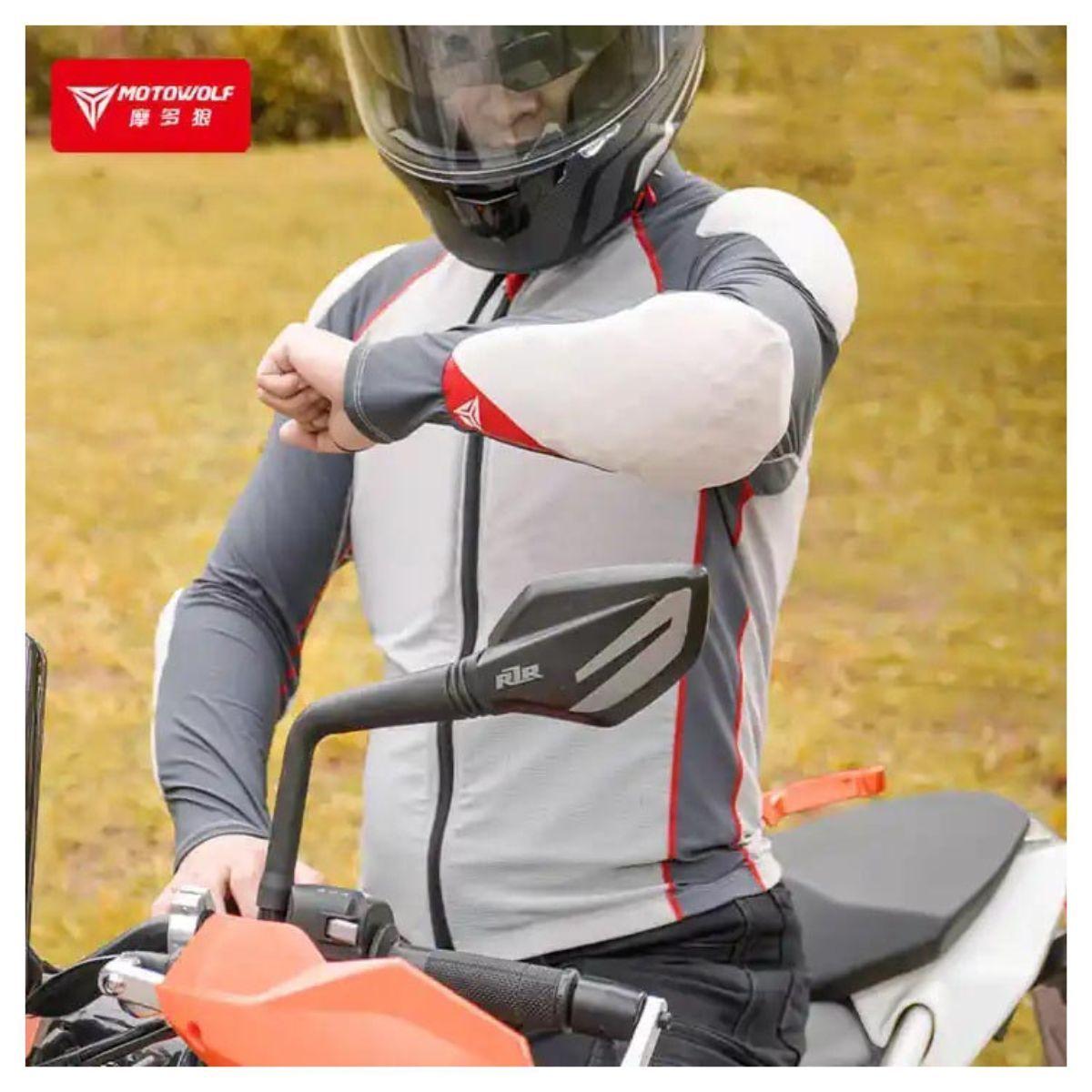 Chaqueta Ajustada Armadura para motociclismo Motowolf 1031-GY-2