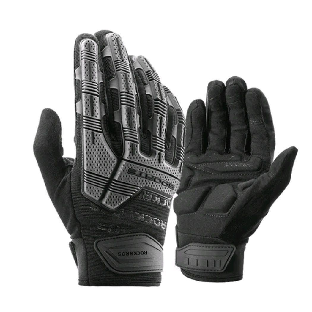 Guantes ciclismo motociclismo Rockbros S210BK Touch-0