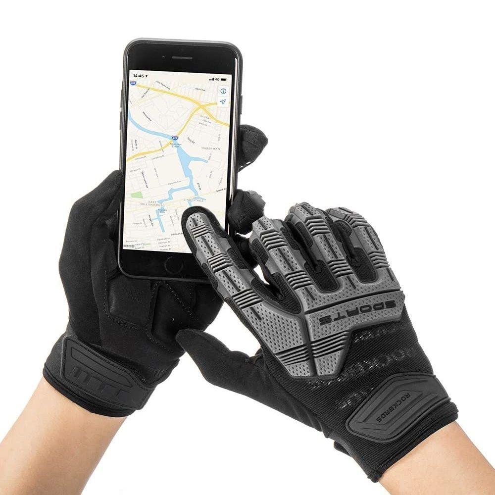 Guantes ciclismo motociclismo Rockbros S210BK Touch-2
