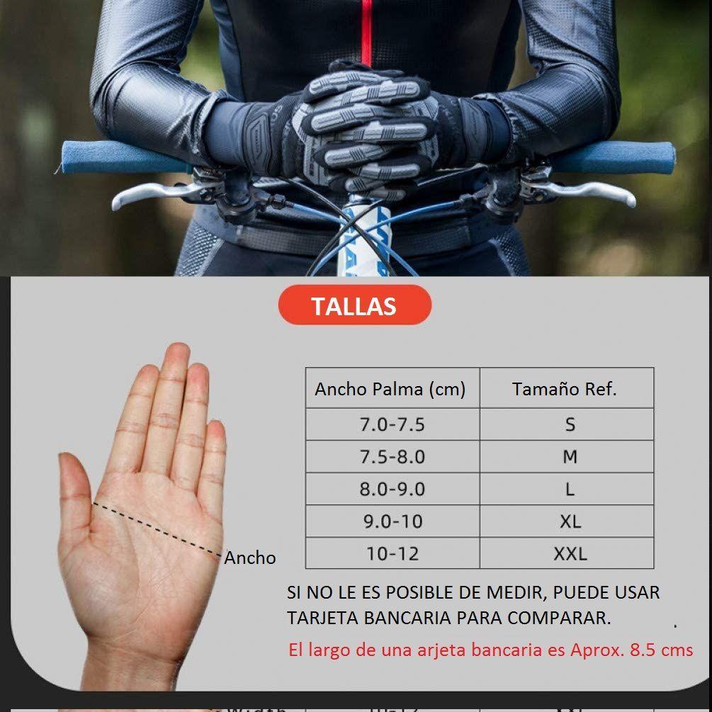 Guantes ciclismo motociclismo Rockbros S210BK Touch-7