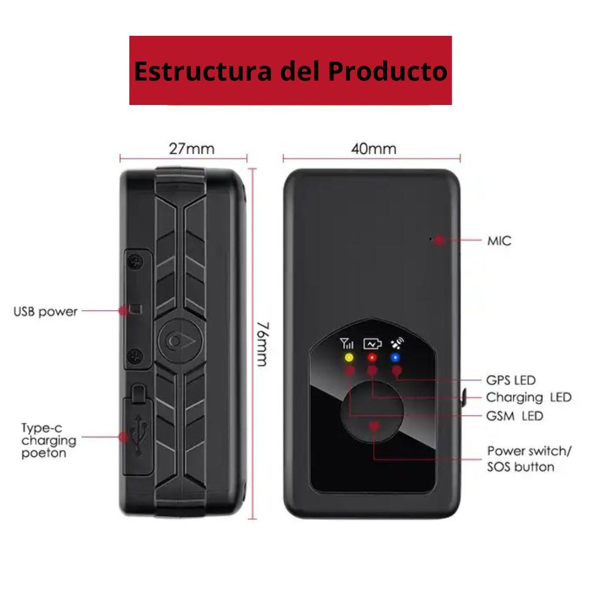 Rastreador GPS 4G MP90G 4G3000mAH GPS tracker-3
