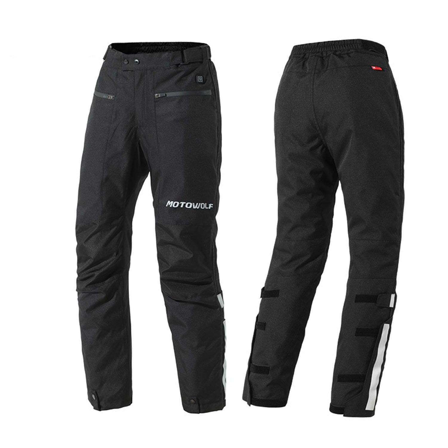 Pantalones de motociclismo térmicos con calefactor Motowolf 0612-0