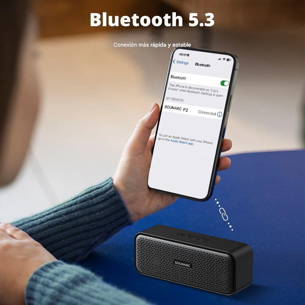 Parlante Sounarc P2 Bluetooth 5.3 10W IPX5 15h Outdoor Portátil-7