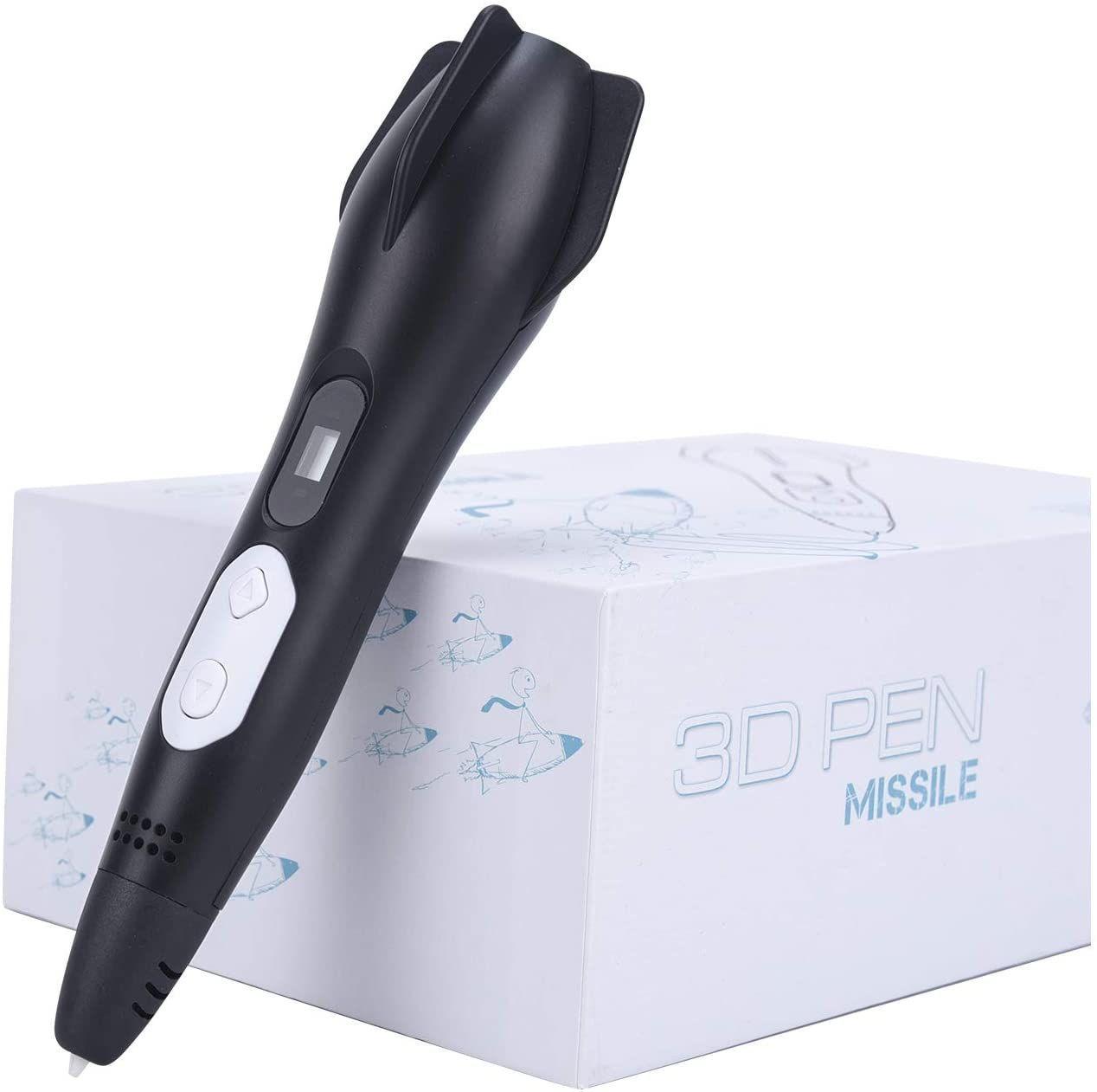 Lapiz impresora 3D Misil Smaffox SMA-2 + 54mts Filamentos - Negro-2