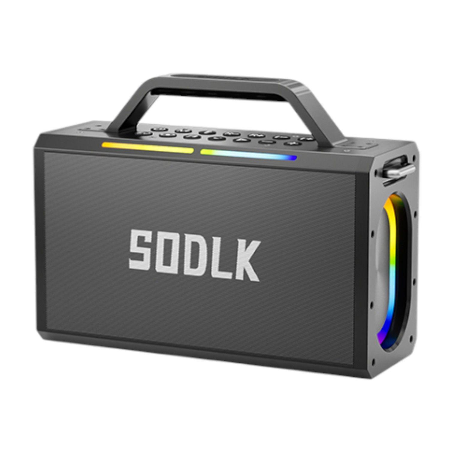 Parlante Altavoz Bluetooth 5.0 Karaoke 2Mic 200W 24mAh IPX3 TWS SODLK S1115-2