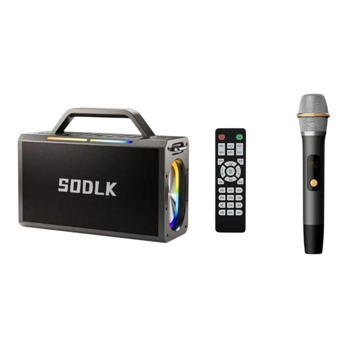Parlante Altavoz Bluetooth 5.0 Karaoke 1Mic 200W 24mAh IPX3 TWS SODLK S1115-1