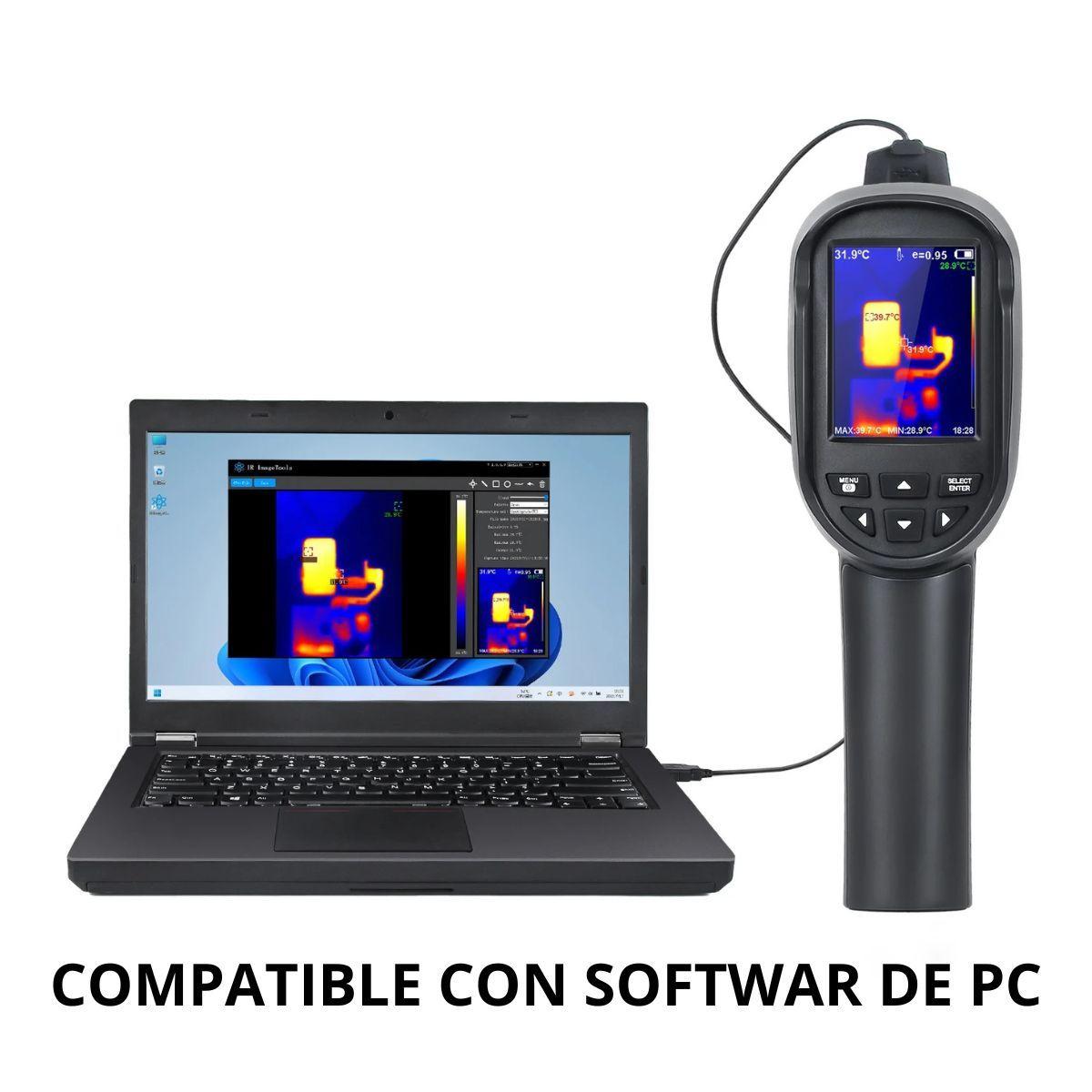 Cámara Termográfica Profesional Recargable Wifi Hti HT-06 256X192-7