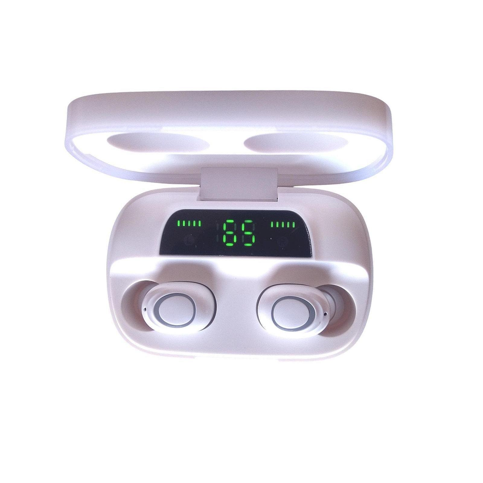 Audifonos Bluetooth TWS S11 2200 mAh - Blanco-2