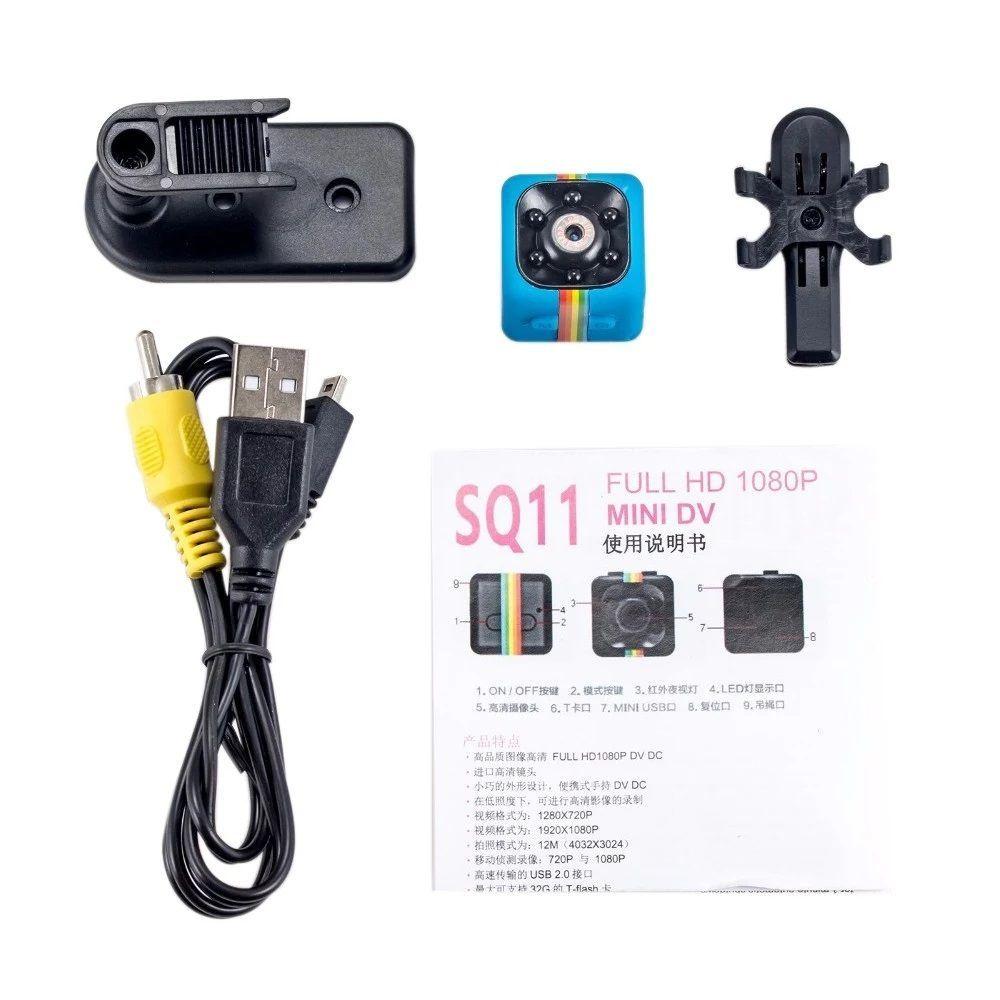 Quelima SQ11 Mini Cámara Espia 1080P camara DVR-6