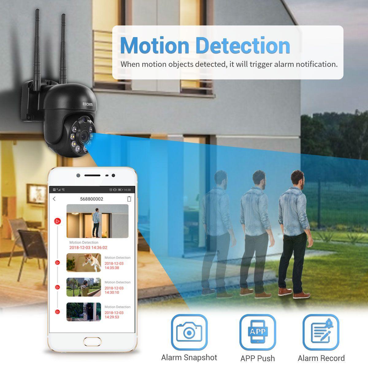 Kit NVR inalámbrico 8 Cámaras de seguridad IP Wifi QHD 1296P 3MP ESCAM WNK618-7