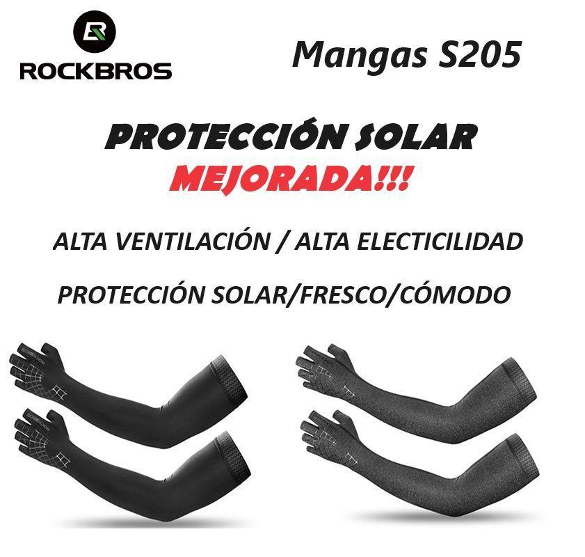 Guante Manga protección solar UV Rockbros S205 - gris-5