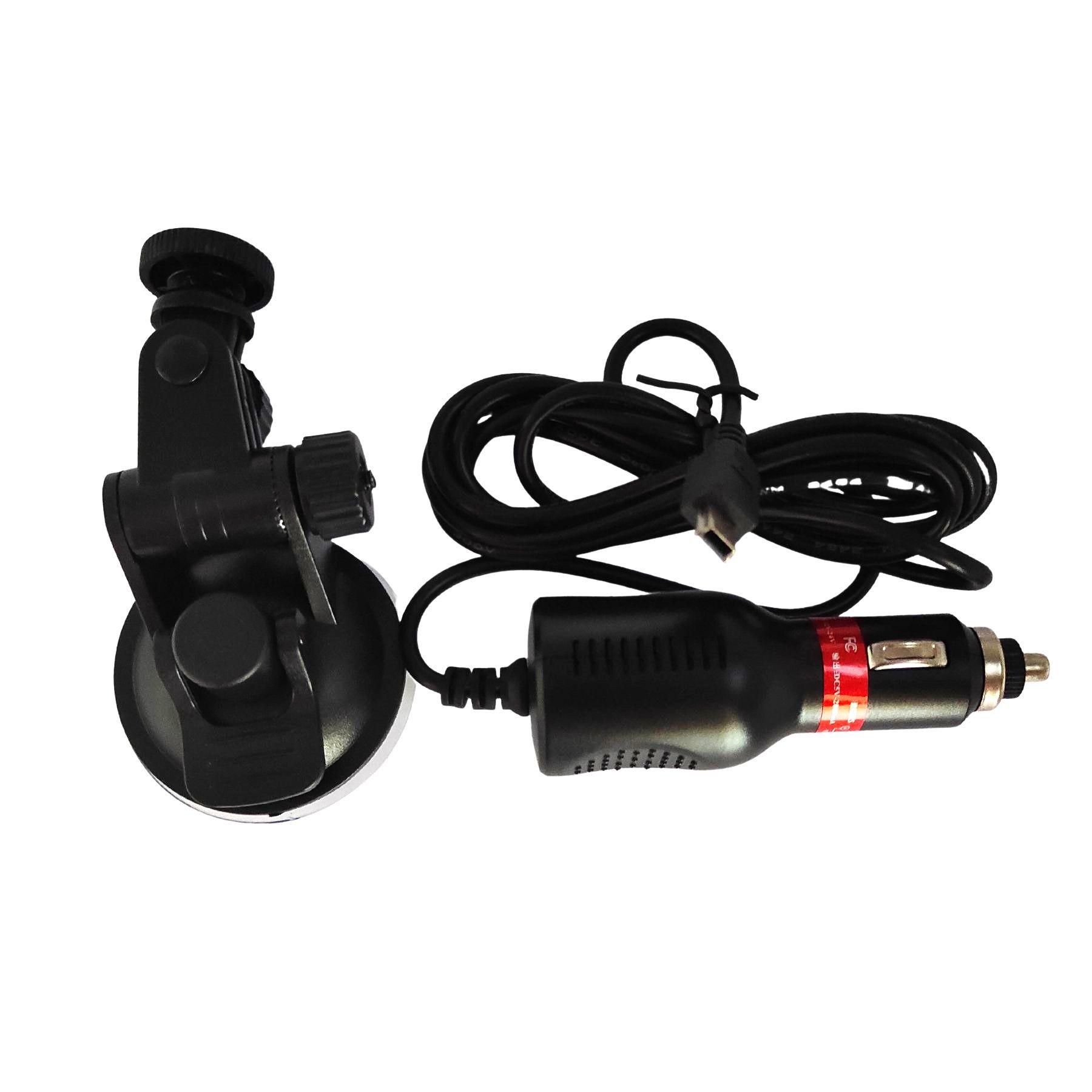 Soporte Ventosa y cargador de auto para camara deportiva SJCAM SJ6-2