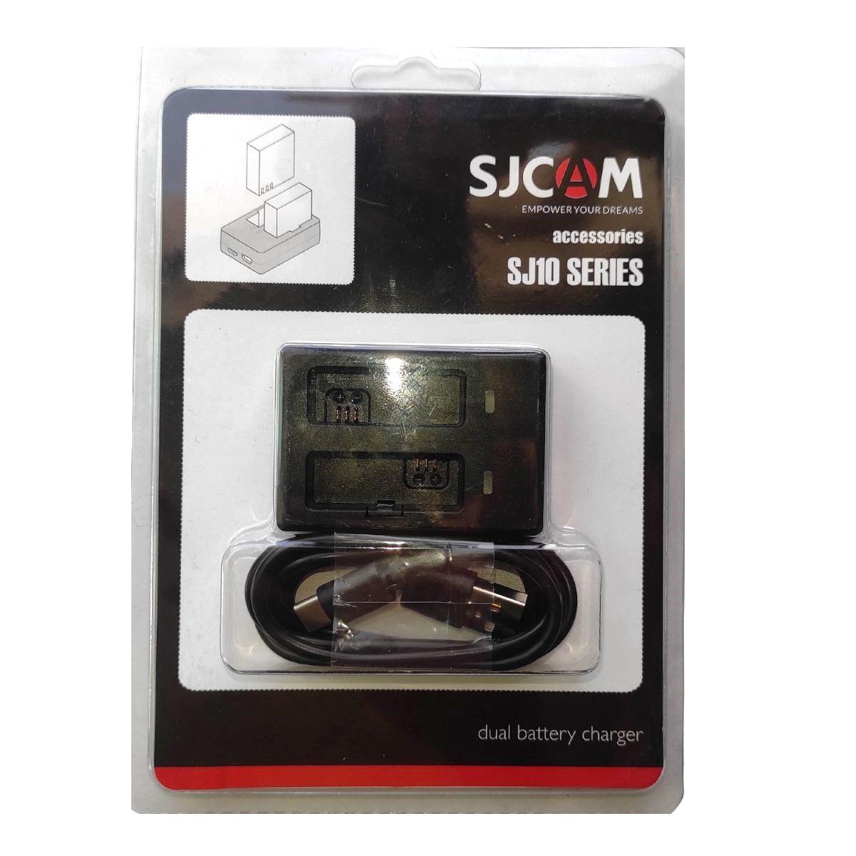 Cargador de baterías DUAL para cámaras deportivas SJCAM SJ10 y SJ11 Series-4