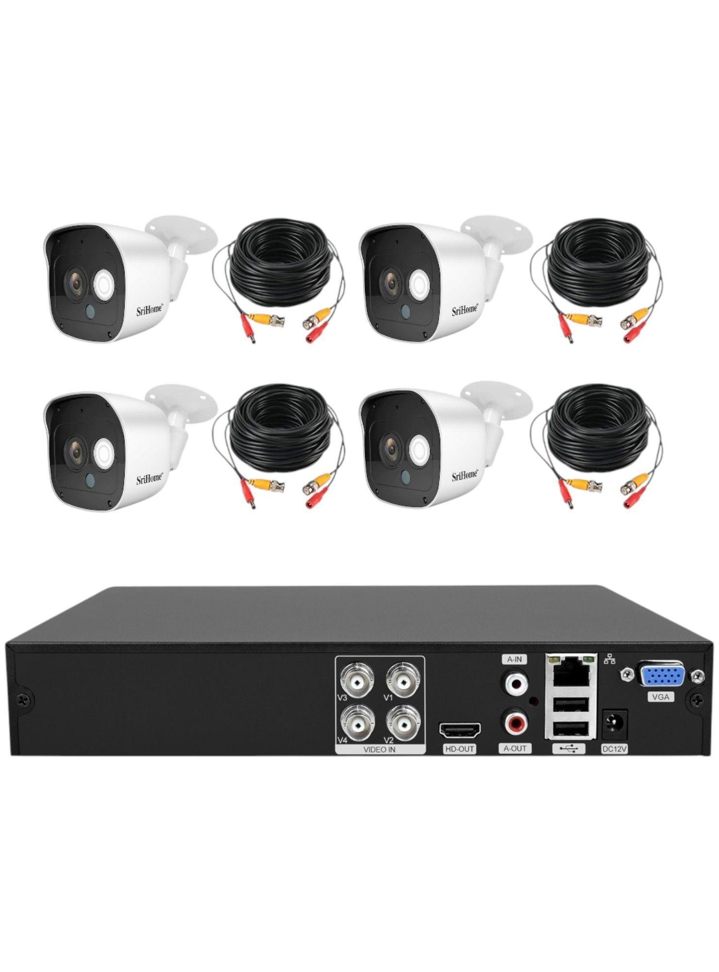Kit XVR SriHome NVS008 4 Cámaras AH029 1080P-3
