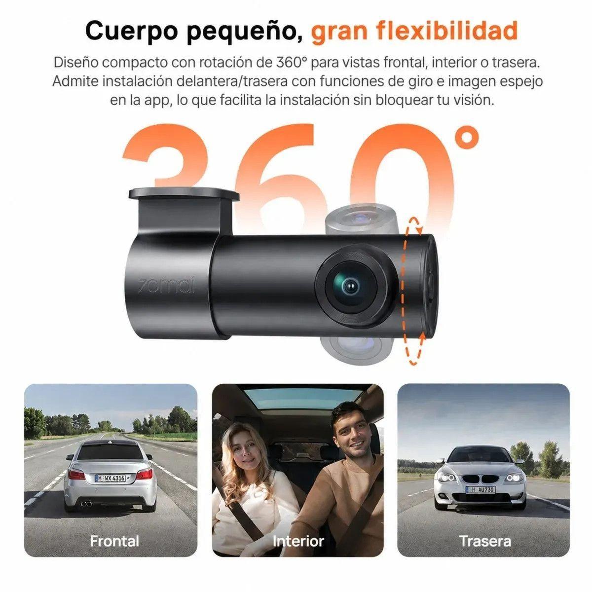 Cámara Para Vehículo 70mai M310 Plus 3K WiFi WDR Visión Nocturna 139°-4