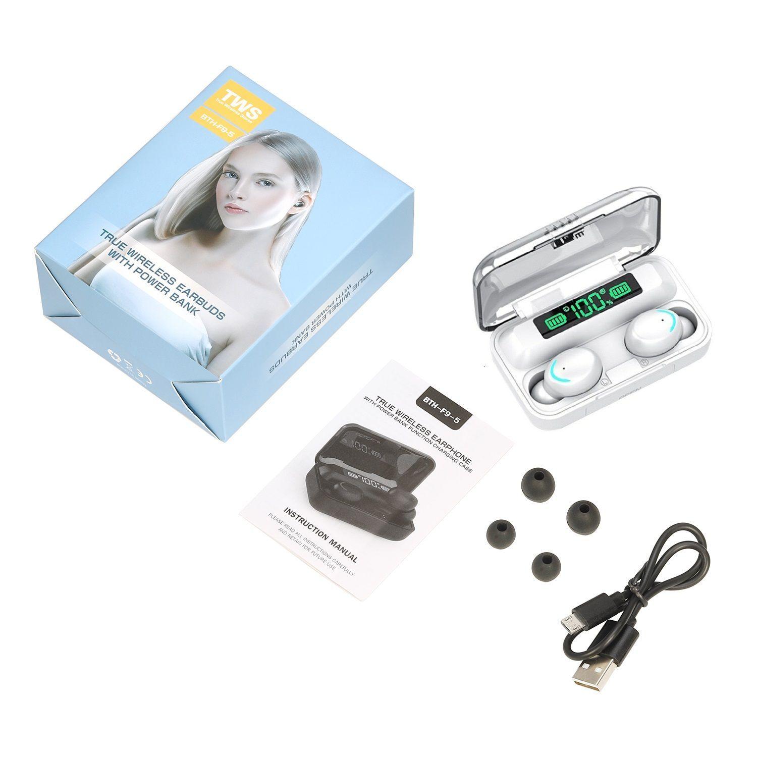 Audifonos Bluetooth TWS F9-5 1200 mAh -2