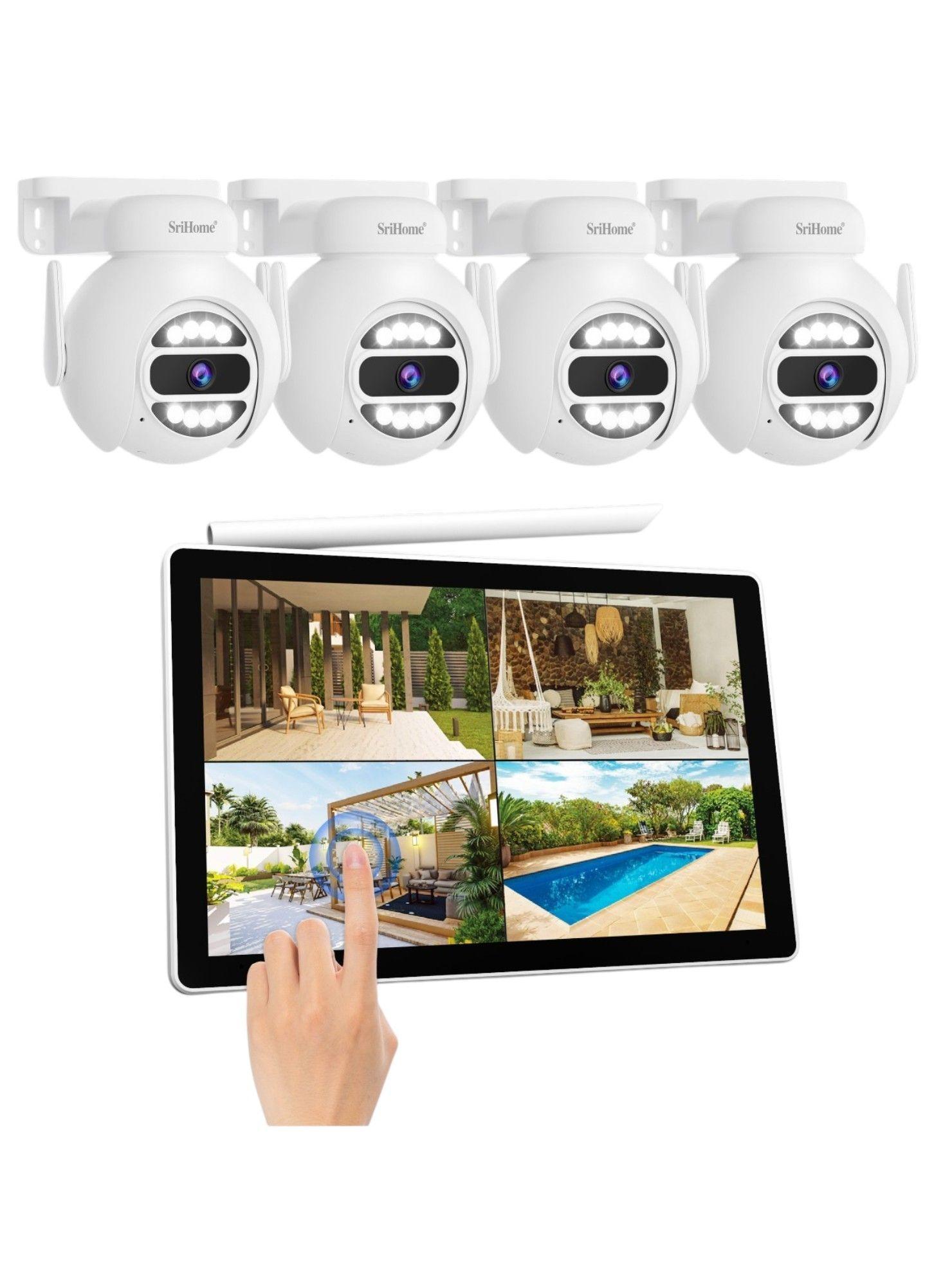 Kit NVR SriHome NVS010 4 Cámaras PTZ WiFi IPC047-2