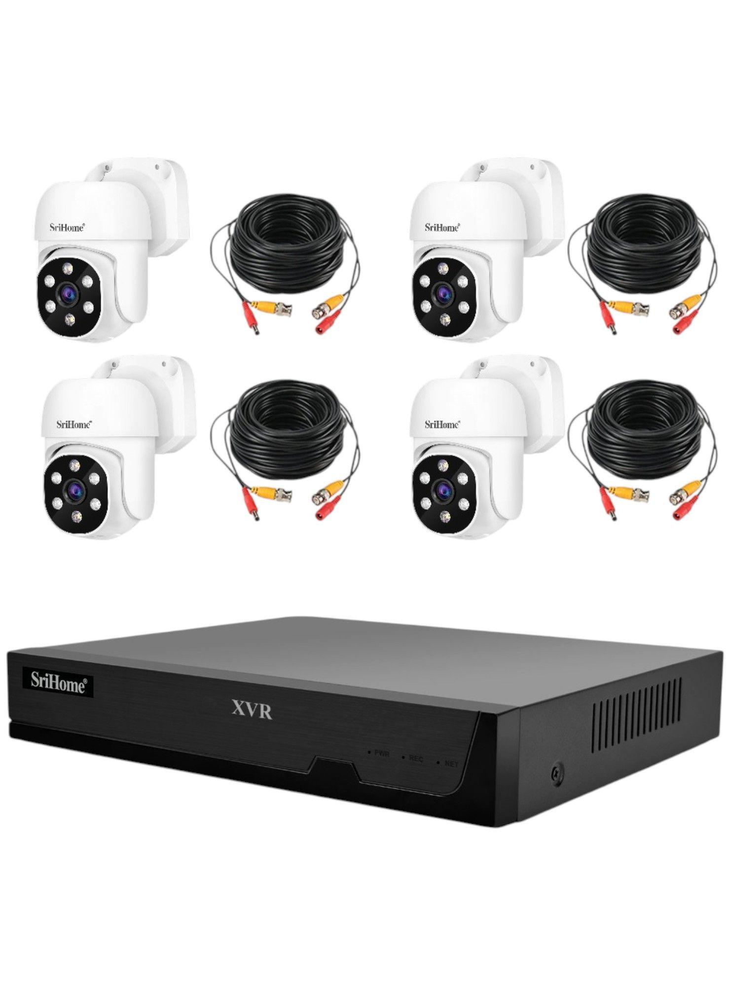 Kit XVR SriHome NVS008 4 Cámaras AHD030 PTZ-2