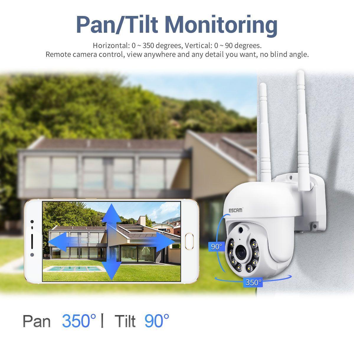 Kit NVR inalámbrico 8 Cámaras de seguridad IP Wifi QHD 1296P 3MP ESCAM WNK718-6