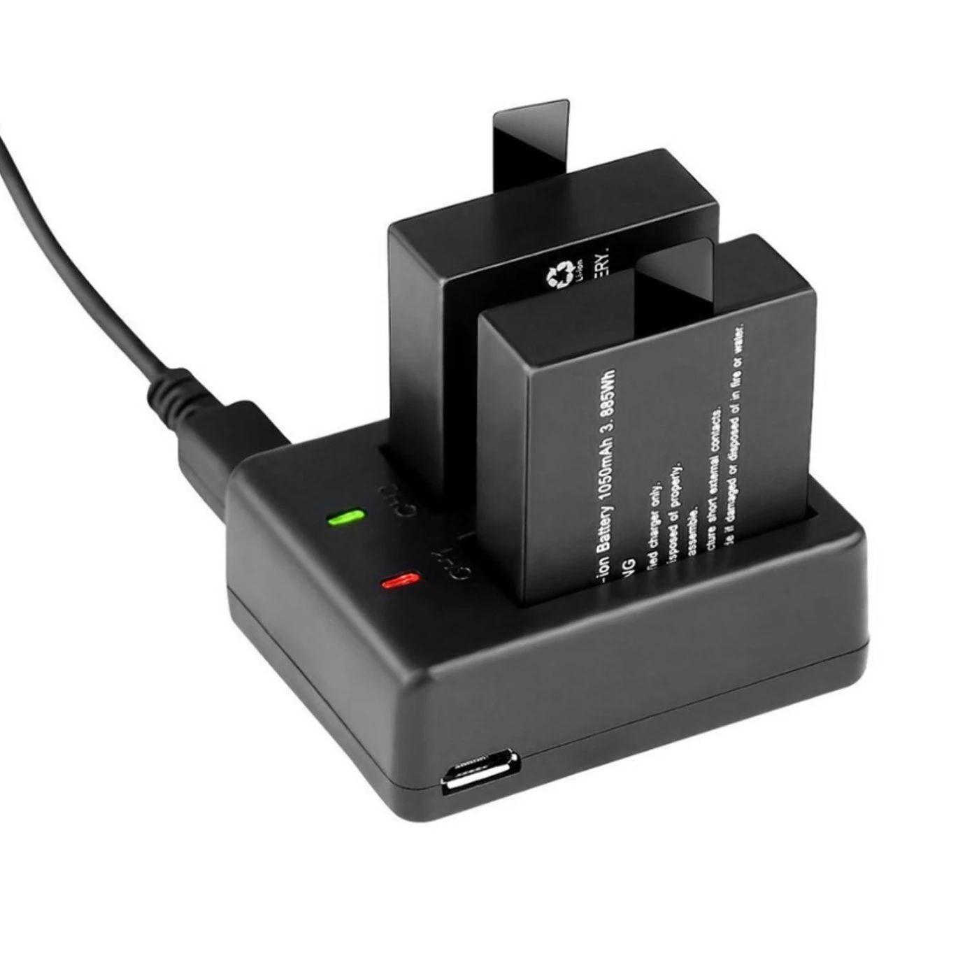 Cargador de baterías DUAL para cámaras deportiva AX-SJ4000SC-2