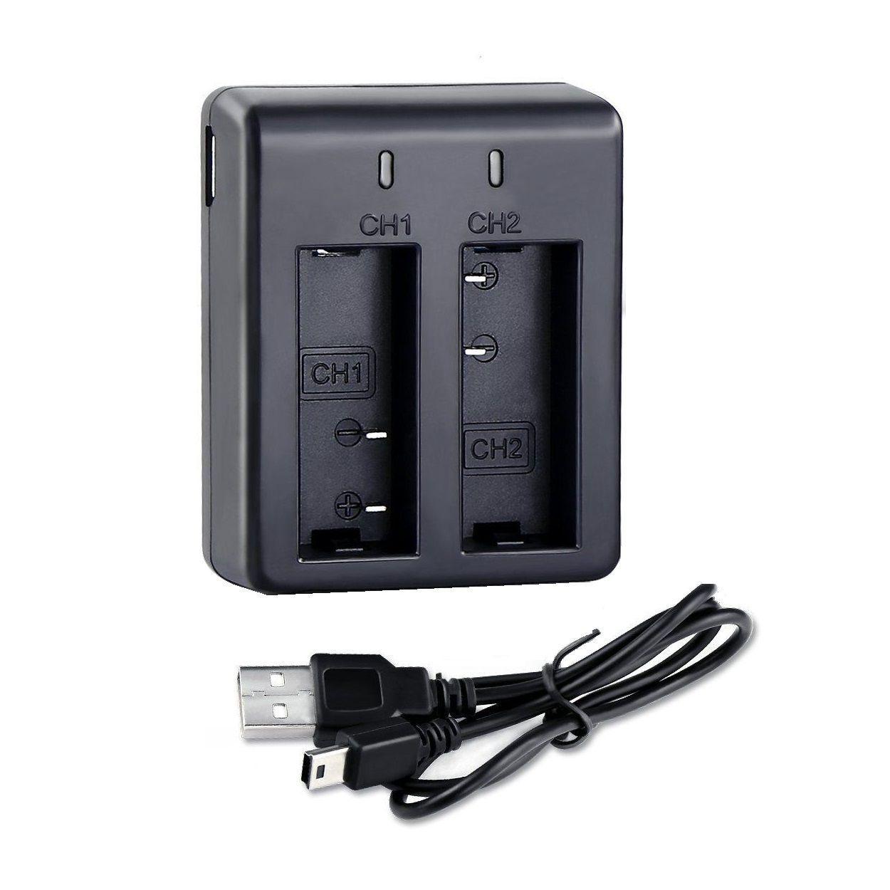 Cargador de baterías DUAL para cámaras deportiva AX-SJ4000SC-0