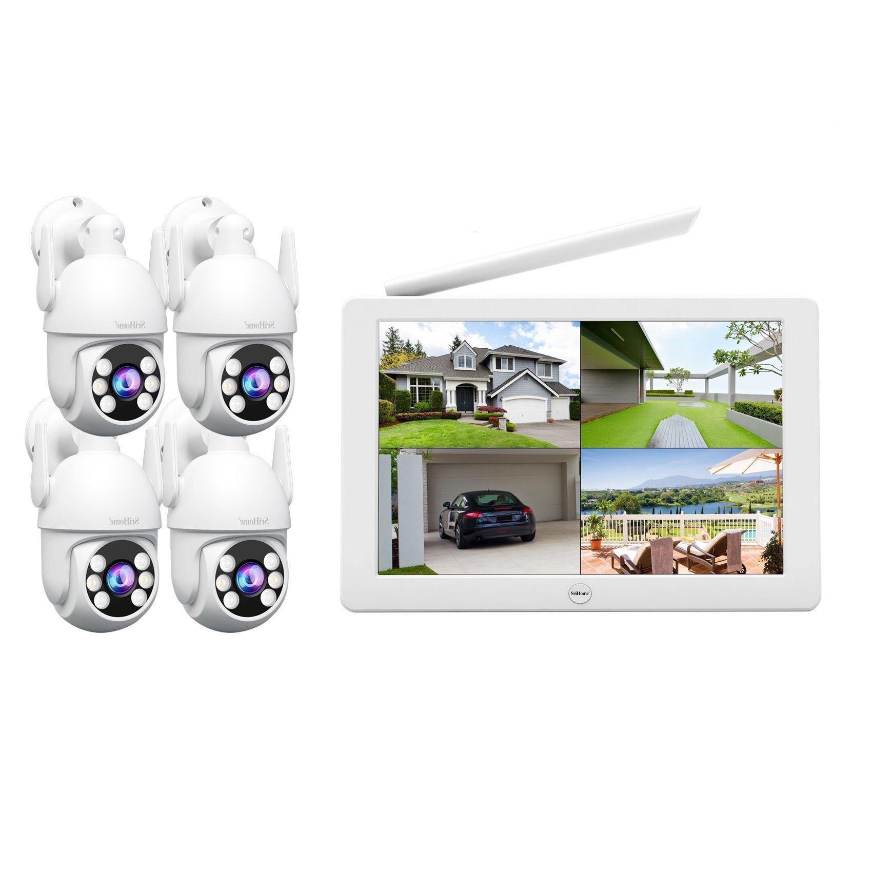 Kit NVR Srihome 4 camaras IPC059 PTZ Wifi 2MP NVS009 con pantalla 8CH-3