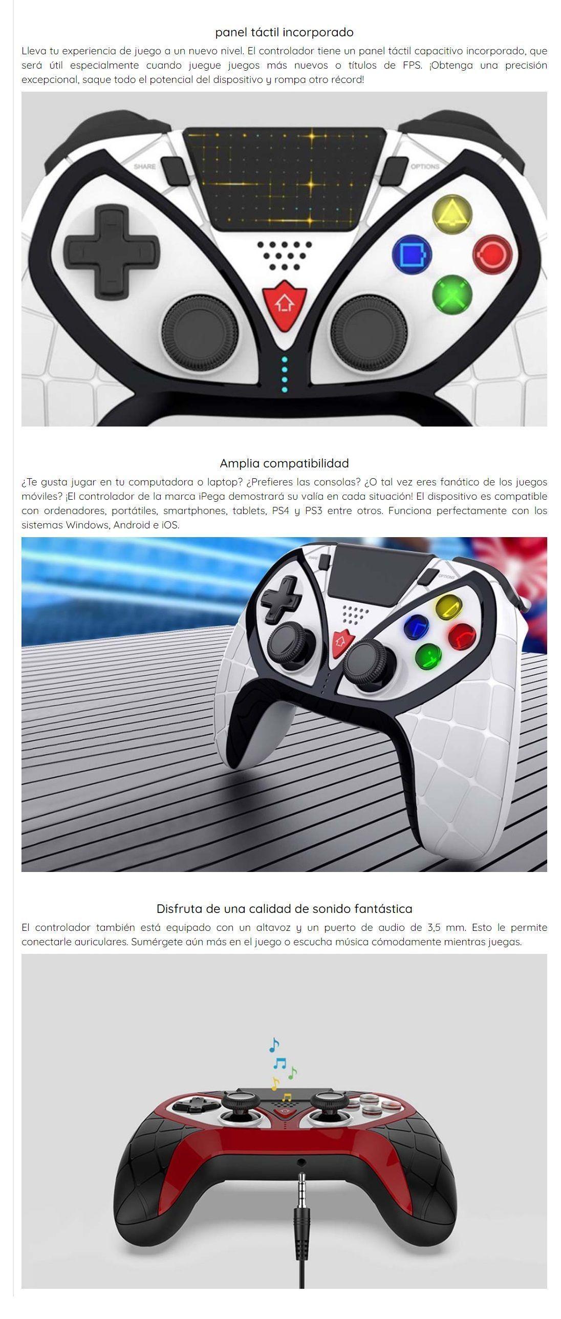 Joystick Gamepad Bluetooth P4 P3 PC Android IOS Ipega 4012C-3