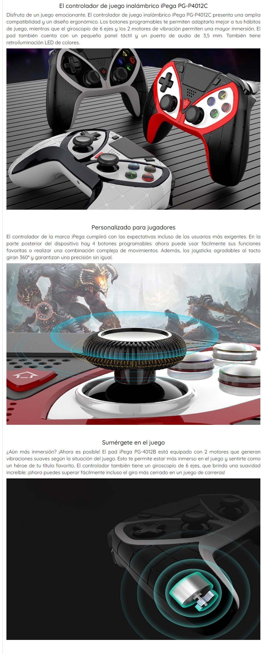 Joystick Gamepad Bluetooth P4 P3 PC Android IOS Ipega 4012C-4